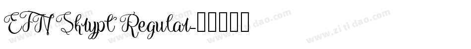 EFN Skrypt Regular字体转换